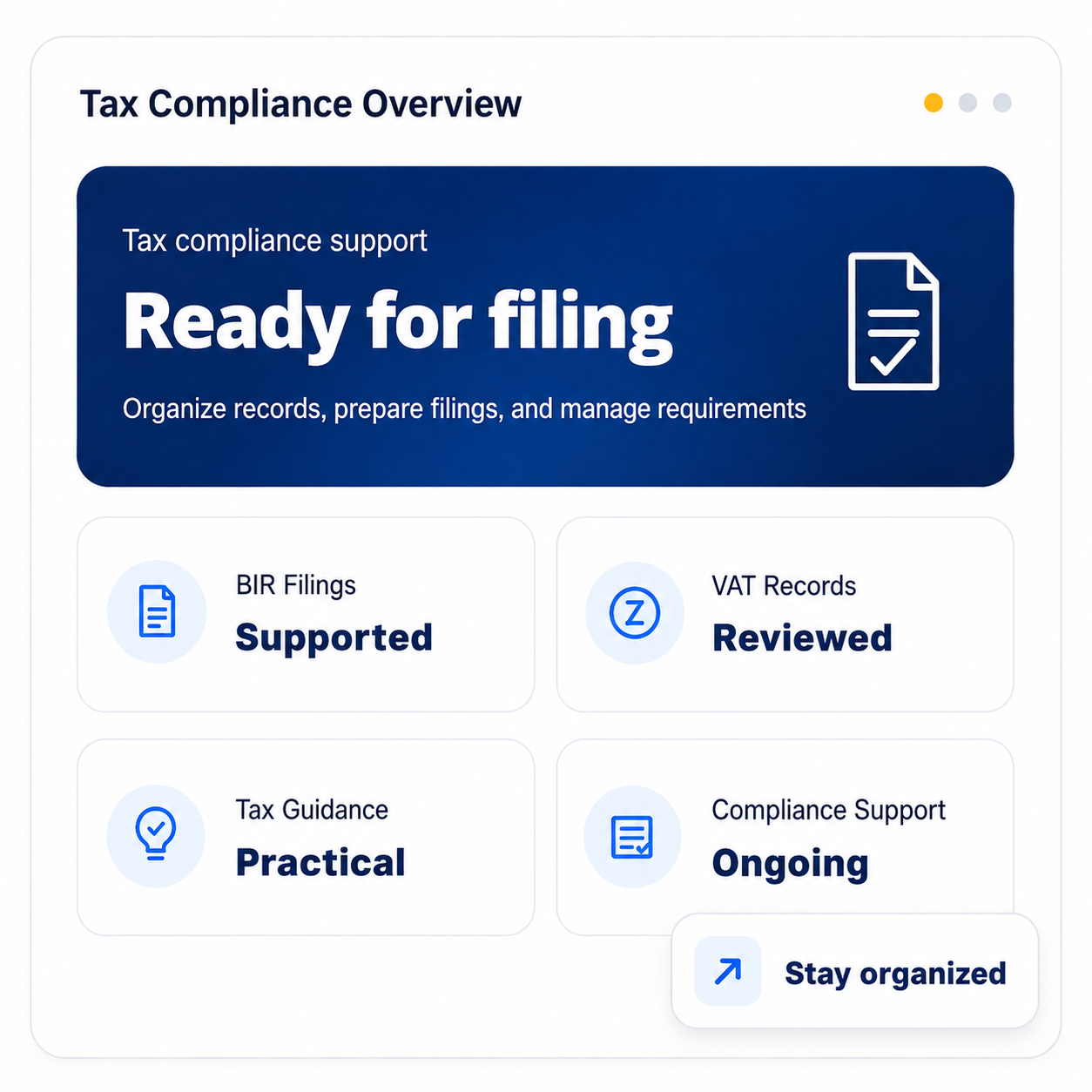 Tax compliance and consultancy services in the Philippines
